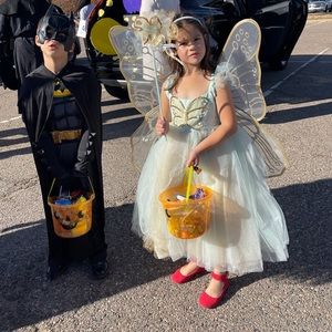 Kids Mint Butterfly Fairy Halloween Costume